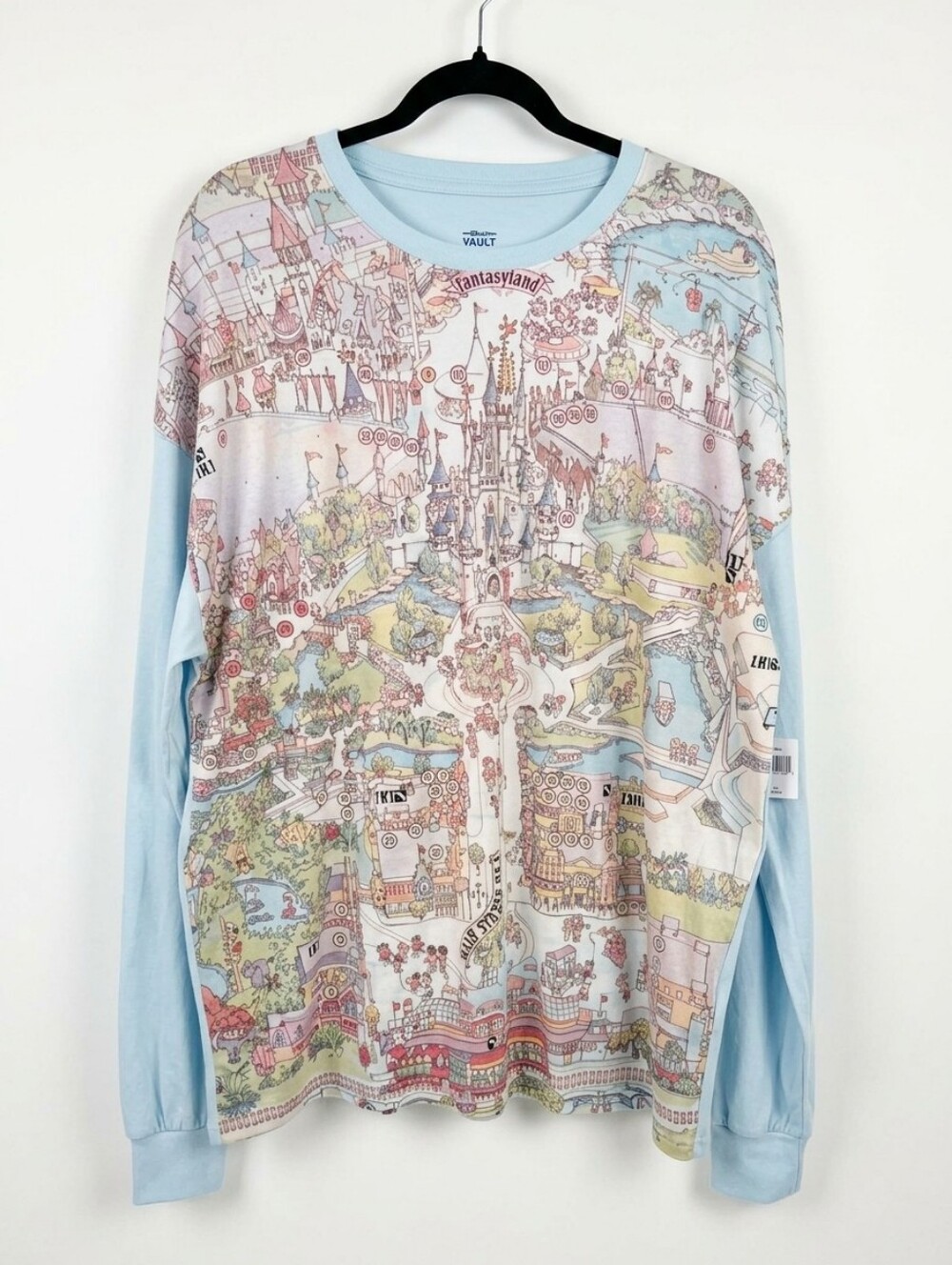 NWT Walt Disney 50th Anniversary Vault Collection Maps Shirt Sz Large